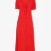 Whistles Ada Ruched-detail Midi Dress
