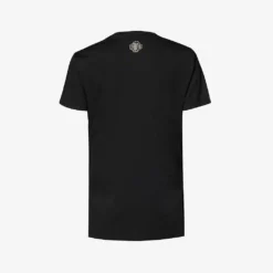 Maje Logo- Embroidered Cotton-jersey T-shirt -Outlet Pique Style Store R03802228 NOIRGRIS ALT01