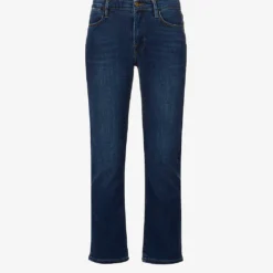 FRAME Le High Straight High-rise Stretch-denim Jeans