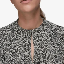 Whistles Floral-print Key-hole Woven Top -Outlet Pique Style Store R03816786 BLACKMULTI ALT04
