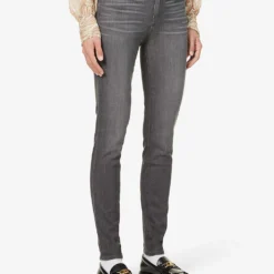 Paige Hoxton Skinny High-rise Stretch-denim Jeans -Outlet Pique Style Store R03820906 GREYPEAKS ALT02