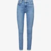 Paige Hoxton Ankle Cropped Skinny High-rise Stretch-denim Jeans