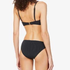 Seafolly Sea Dive Textured Bralette Bikini Top -Outlet Pique Style Store R03824903 BLACK ALT03
