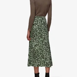 Whistles Clouded Leopard Woven Midi Skirt -Outlet Pique Style Store R03829296 MULTICOLOURED ALT03