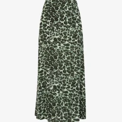 Whistles Clouded Leopard Woven Midi Skirt