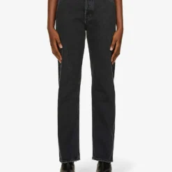 AGOLDE 90s Pinch Waist Straight-leg High-rise Organic-cotton Denim Jeans -Outlet Pique Style Store R03833531 BLACKTEA ALT02