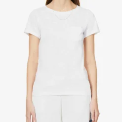 Round-neck Organic-cotton T-shirt -Outlet Pique Style Store R03842162 WHITE ALT02