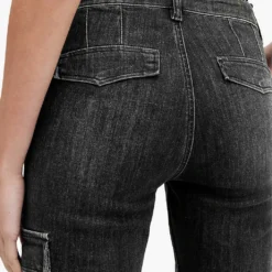 AllSaints Duran Cargo Skinny-leg Stretch-denim Jeans -Outlet Pique Style Store R03842372 WASHEDBLACK ALT04