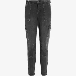 AllSaints Duran Cargo Skinny-leg Stretch-denim Jeans