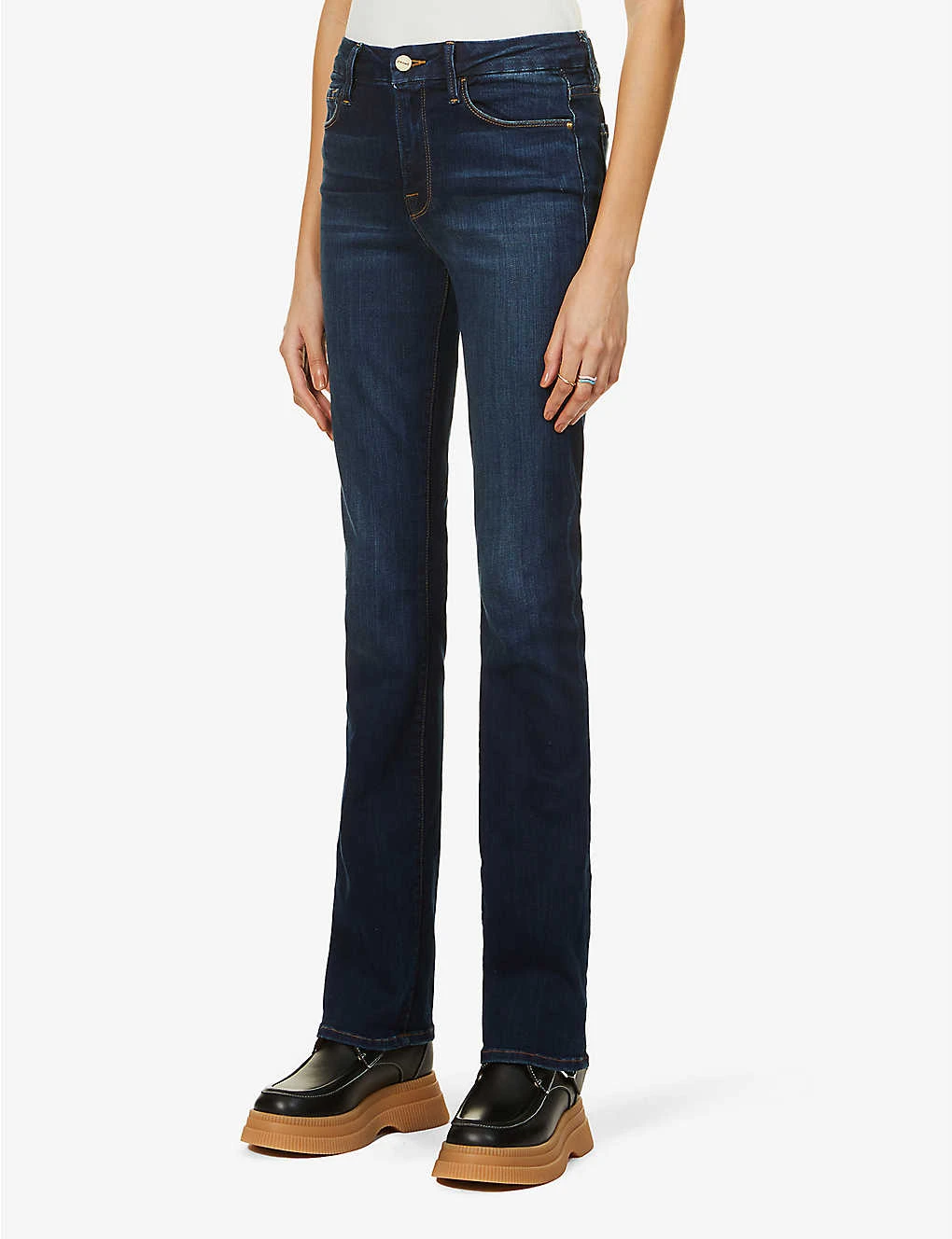 FRAME Le Mini Boot Boot-cut Mid-rise Stretch-organic Denim Jeans 3 FRAME Le Mini Boot Boot-cut Mid-rise Stretch-organic Denim Jeans - Image 3