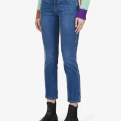 FRAME Le Sylvie Straight-leg High-rise Stretch-denim Jeans -Outlet Pique Style Store R03850670 POE ALT02