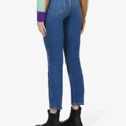 FRAME Le Sylvie Straight-leg High-rise Stretch-denim Jeans -Outlet Pique Style Store R03850670 POE ALT03