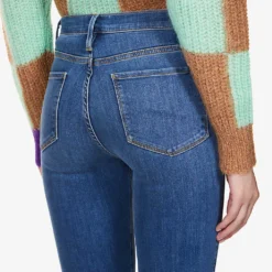 FRAME Le Sylvie Straight-leg High-rise Stretch-denim Jeans -Outlet Pique Style Store R03850670 POE ALT05