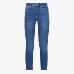 FRAME Le Sylvie Straight-leg High-rise Stretch-denim Jeans