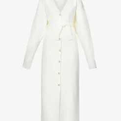 Peony V-neck Knitted Maxi Dress