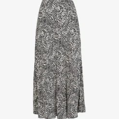 Whistles Animal-print Woven Midi Skirt
