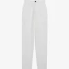 CLAUDIE PIERLOT Poupi Straight-leg High-rise Organic Cotton-denim Jeans