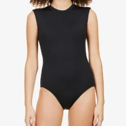 Seafolly Collective Sleeveless Stretch-recycled Nylon Swimsuit -Outlet Pique Style Store R03854725 BLACK ALT02