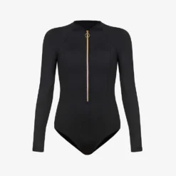 Seafolly Collective Long-sleeve Stretch-recycled Nylon Swimsuit