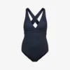 Seafolly Collective V-neck Stretch-recycled Nylon Swimsuit