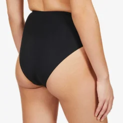 Seafolly Collective Wrap-detail High-rise Recycled Nylon-blend Bikini Bottoms -Outlet Pique Style Store R03854735 BLACK ALT03