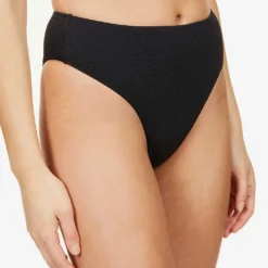 Seafolly Sea Dive High-rise Bikini Bottom -Outlet Pique Style Store R03854737 BLACK ALT04