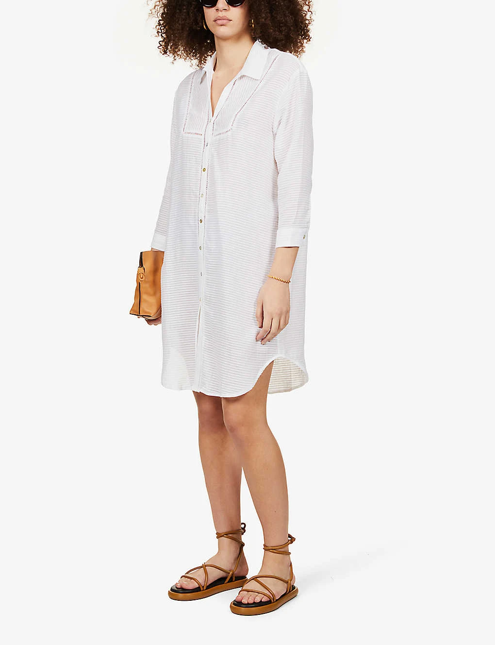 Seafolly Boheme Striped-pattern Cotton Cover-up 2 Seafolly Boheme Striped-pattern Cotton Cover-up - Image 2