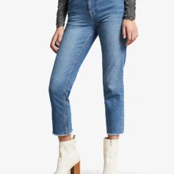 Ted Baker Morgani High-rise Stretch Organic Cotton-blend Jeans 6 Ted Baker Morgani High-rise Stretch Organic Cotton-blend Jeans -Outlet Pique Style Store R03858822 MIDWASH ALT02