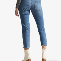 Ted Baker Morgani High-rise Stretch Organic Cotton-blend Jeans 7 Ted Baker Morgani High-rise Stretch Organic Cotton-blend Jeans -Outlet Pique Style Store R03858822 MIDWASH ALT03