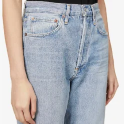 AGOLDE 90s Crop Straight-leg High-rise Organic-cotton Denim Jeans -Outlet Pique Style Store R03859834 REPLICA ALT04