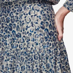 Whistles Animal-print Tiered Cotton-blend Midi Skirt -Outlet Pique Style Store R03865079 MULTICOLOURED ALT04
