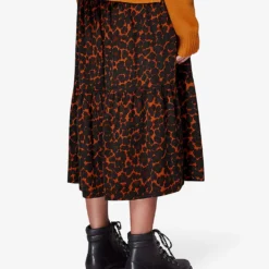 Whistles Smudge Animal-print Woven Midi Skirt 7 Whistles Smudge Animal-print Woven Midi Skirt -Outlet Pique Style Store R03865782 MULTICOLOURED ALT03