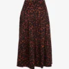 Whistles Smudge Animal-print Woven Midi Skirt