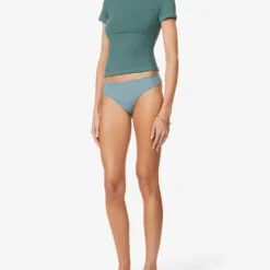 Round-neck Fitted Stretch-cotton T-shirt -Outlet Pique Style Store R03869400 KYANITE ALT01