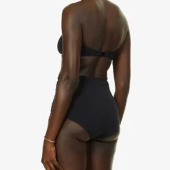 Marysia Antibes Scalloped Bandeau Bikini Top -Outlet Pique Style Store R03872311 BLACK ALT03