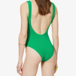 Square-neck Swimsuit 8 Square-neck Swimsuit -Outlet Pique Style Store R03873621 S EMERALD ALT03