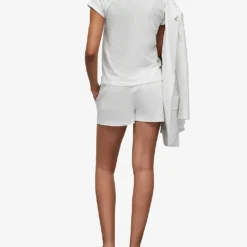 AllSaints Aleida Tri Drawstring-waistband Stretch-woven Shorts -Outlet Pique Style Store R03876076 OPTICWHITE ALT03