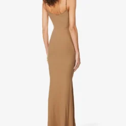 Soft Lounge Stretch-jersey Nightdress -Outlet Pique Style Store R03877155 CAMEL ALT03