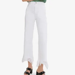 Maje Pavot Relaxed-fit Wide High-rise Stretch-denim Jeans -Outlet Pique Style Store R03879065 BLANC ALT02