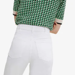 Maje Pavot Relaxed-fit Wide High-rise Stretch-denim Jeans -Outlet Pique Style Store R03879065 BLANC ALT04