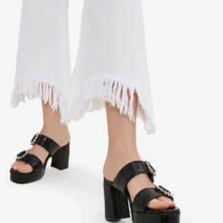 Maje Pavot Relaxed-fit Wide High-rise Stretch-denim Jeans -Outlet Pique Style Store R03879065 BLANC ALT05