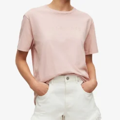 AllSaints Pippa Boyfriend Cotton-jersey T-shirt -Outlet Pique Style Store R03879750 SOFTPINK ALT02