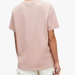 AllSaints Pippa Boyfriend Cotton-jersey T-shirt -Outlet Pique Style Store R03879750 SOFTPINK ALT03
