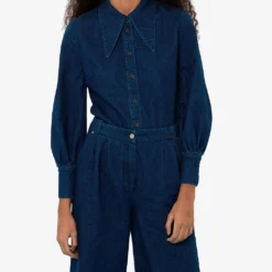 Whistles Nino Wide-leg Denim Trousers -Outlet Pique Style Store R03886462 BLUE ALT02