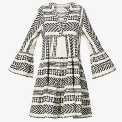 Devotion Twins Ella Flared-sleeve Cotton Mini Dress