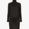 The Nicole Turtleneck Stretch-jersey Mini Dress