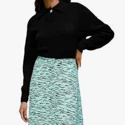 Whistles Tiger-print Button-front Woven Midi Skirt -Outlet Pique Style Store R03900966 MULTICOLOURED ALT04