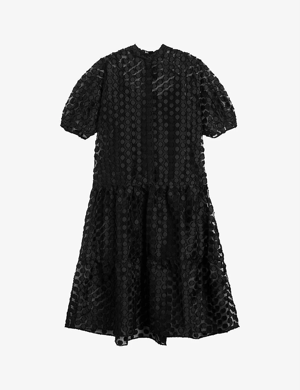 Ted Baker Nelanie Puff-sleeve Polka Dot Oversized Woven Shirt Dress 1 Ted Baker Nelanie Puff-sleeve Polka Dot Oversized Woven Shirt Dress