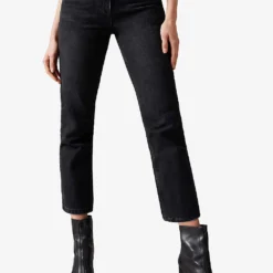 Ted Baker Tisola Cropped Straight-leg Stretch-denim Jeans 6 Ted Baker Tisola Cropped Straight-leg Stretch-denim Jeans -Outlet Pique Style Store R03906519 BLACK ALT02