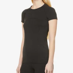 Lululemon Swiftly Tech 2.0 Short-sleeve Stretch-knit T-shirt -Outlet Pique Style Store R03911375 BLACKBLACK ALT02